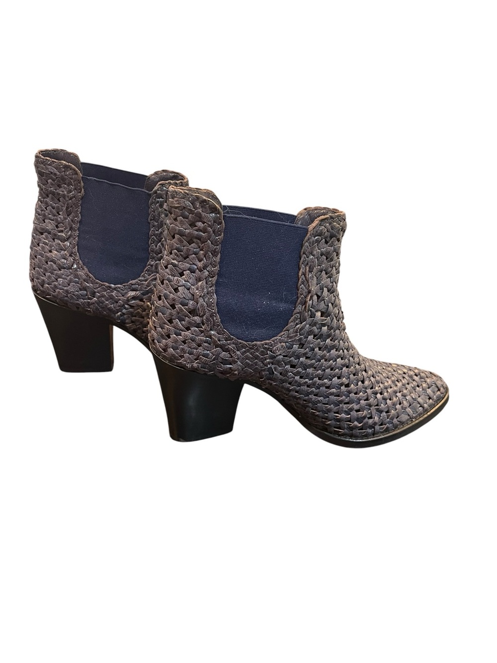 Aquatalia by Marvin K. Desire woven leather ankle booties size 7.5